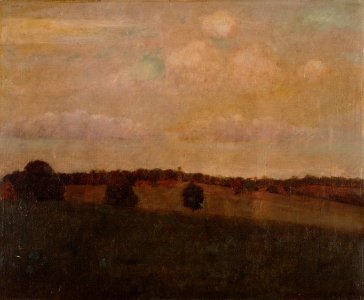Kenyon Cox - Fields (1885). Free illustration for personal and commercial use.