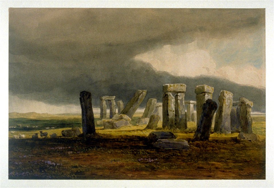 David Cox (I) - Stonehenge - A Storm Coming On (ca.1825)