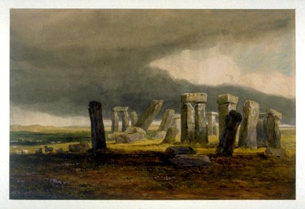 David Cox (I) - Stonehenge - A Storm Coming On (ca.1825)