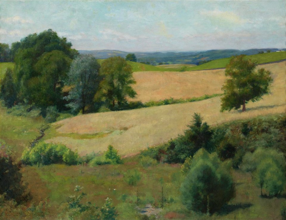 Kenyon Cox - A rolling country (1888)