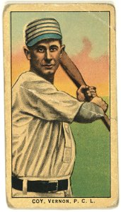 Coy, Vernon Team, baseball card portrait LCCN2008677348