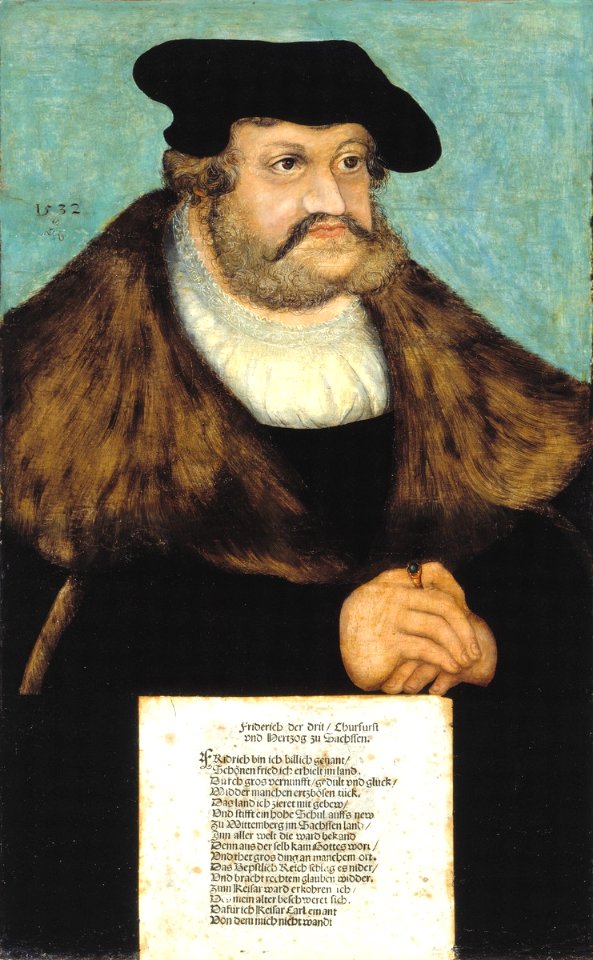 Lucas Cranach d.Ä. - Friedrich III. von Sachsen, genannt der Weise, 1532 (Veste Coburg)
