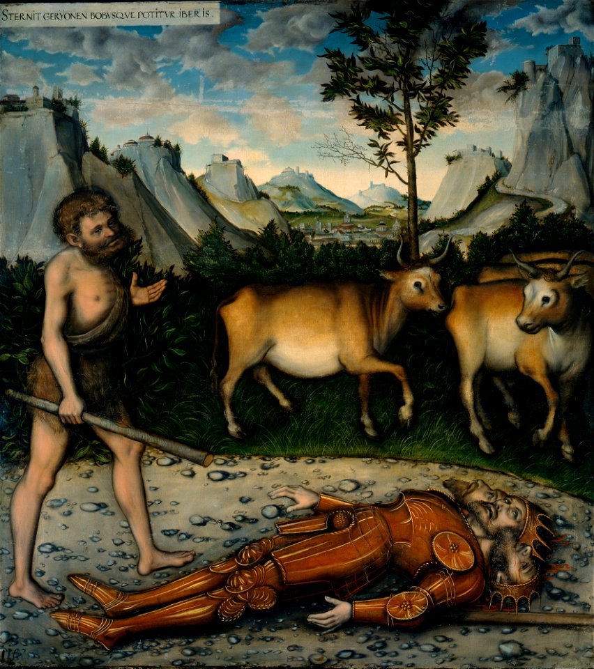 Lucas Cranach d.Ä. - Herkules und die Rinder des Geryones (Herzog Anton Ulrich-Museum)