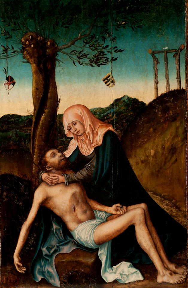 Lucas Cranach (I) - Pietà unter dem Kreuz