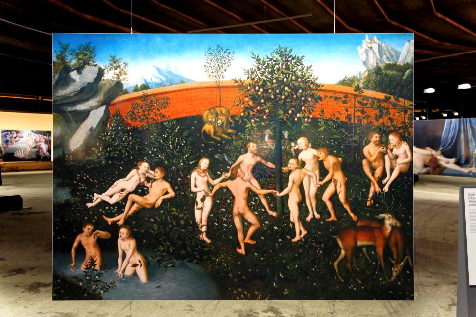 Oberhausen - Gasometer - Der schöne Schein - Das Goldene Zeitalter (Lucas Cranach, Alte Pinakothek) 01 ies