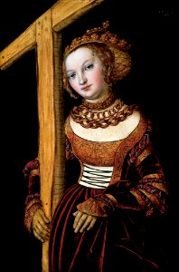 Saint Helena With The Cross by Lucas Cranach the Elder, 1525