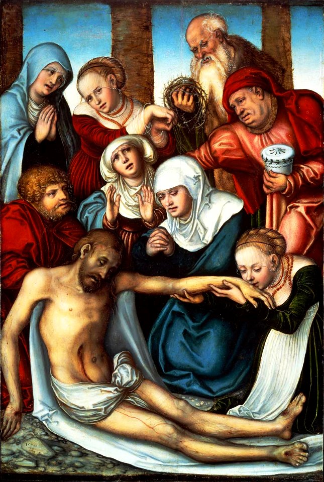 Lucas Cranach d.Ä. - Die Beweinung Christi