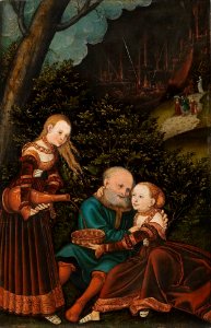 Lucas Cranach d. Ä. - Lot und seine Töchter - WAF 167 - Bavarian State Painting Collections