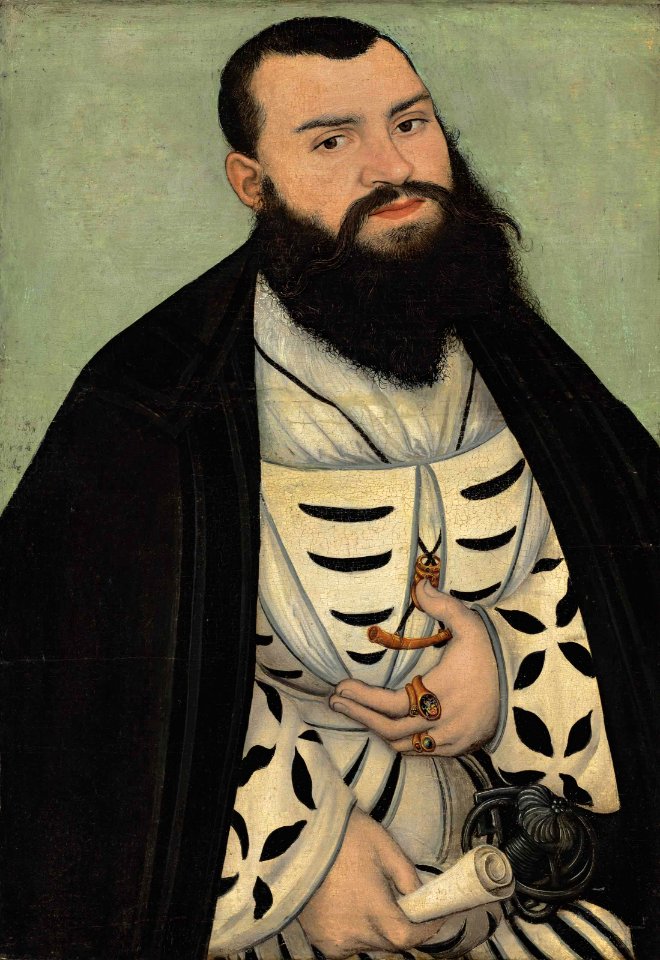 Lucas Cranach d.Ä. - Bildnis des Dr. Johann Scheiring (1534)