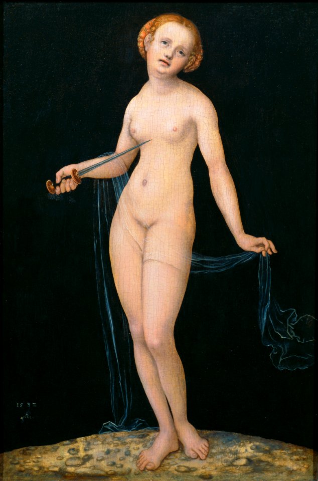 Lucas Cranach d.Ä. - Lucretia (1532, Gemäldegalerie Wien)