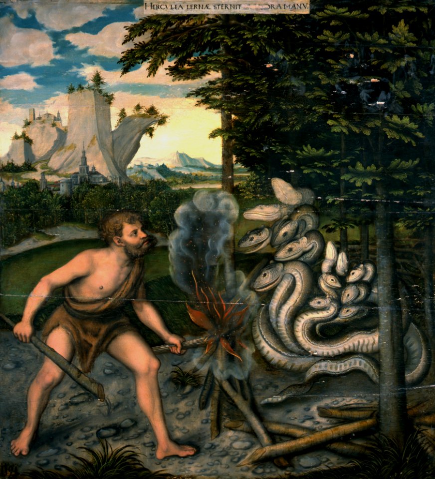 Lucas Cranach d.Ä. - Herkules und die lernäische Schlange (Herzog Anton Ulrich-Museum)