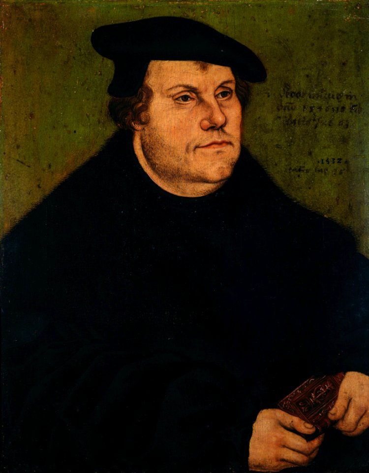 Lucas Cranach (I) - Bildnis Martin Luthers 1532 (Dresden)