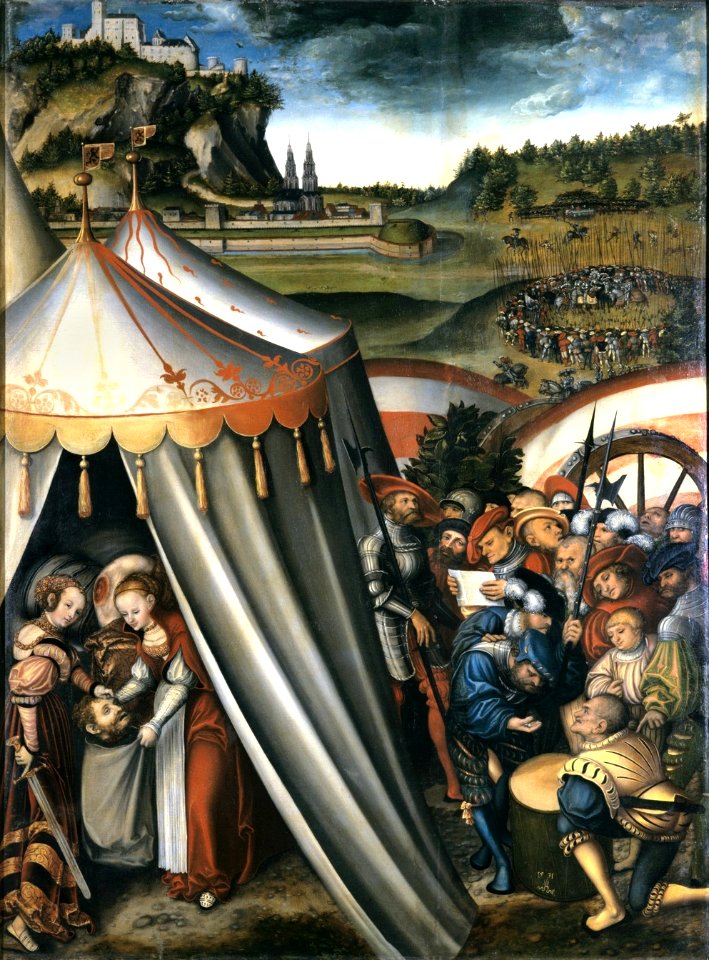 Lucas Cranach d.Ä. - Judith im Zelt des Holofernes (1531, Schloss Friedenstein)