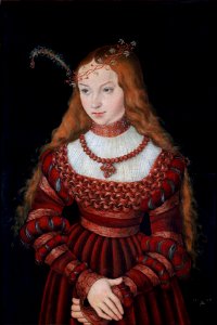 Lucas Cranach d.Ä. - Bildnis der Prinzessin Sibylle von Cleve (1526, Klassik Stiftung Weimar)FXD