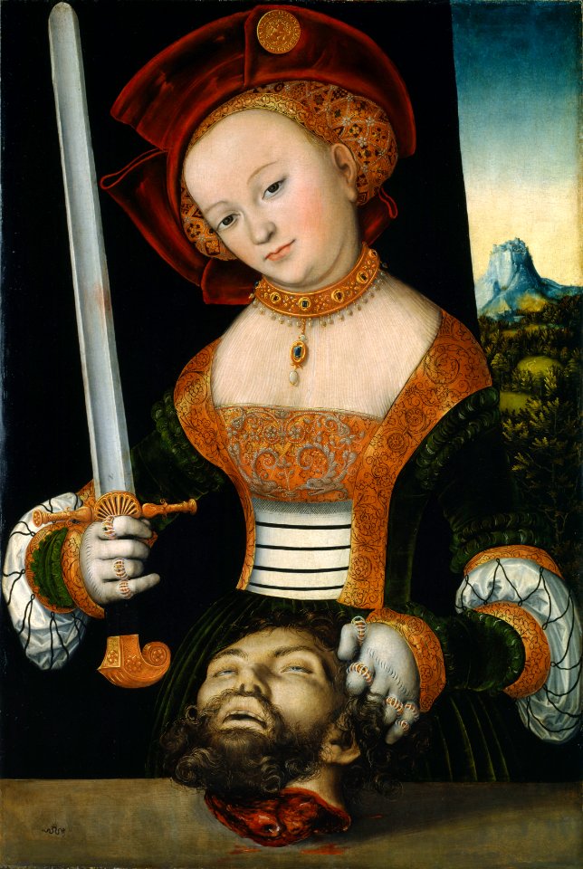 Lucas Cranach d.Ä. - Judith mit dem Haupt des Holofernes (Staatliche Museen, Kassel)