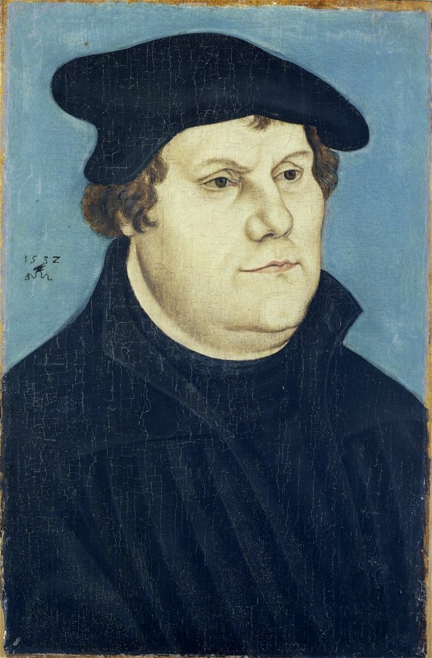 Lucas Cranach d.Ä. - Porträt des Martin Luther (Marburg, Universitätsmuseum)