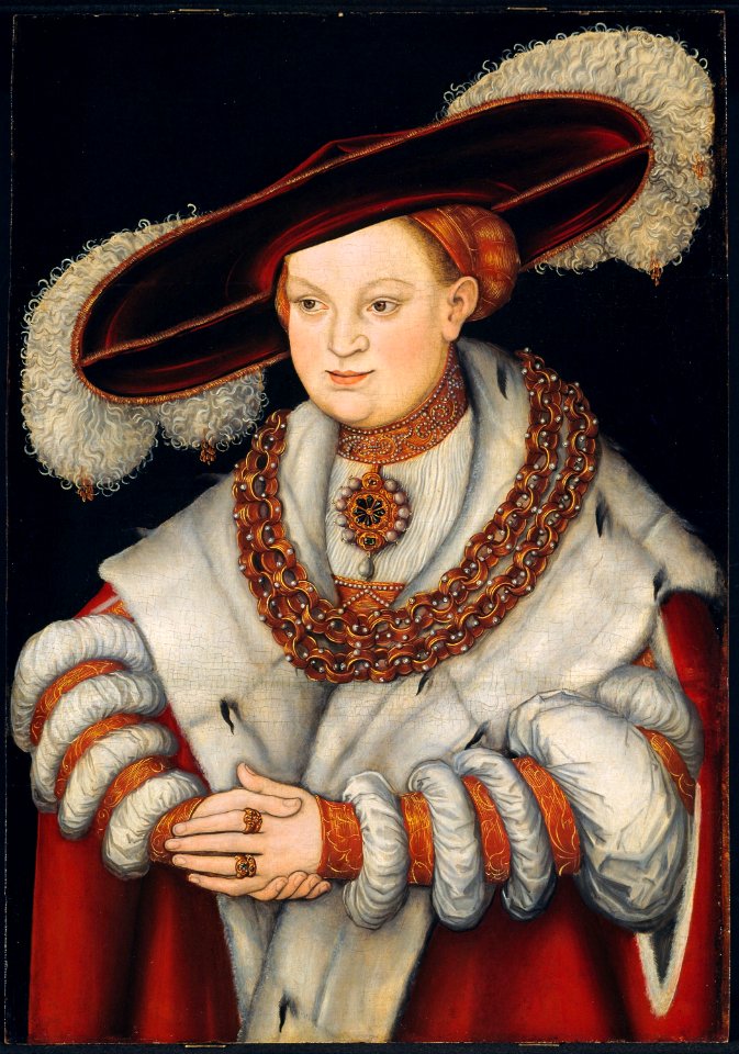 Lucas Cranach d.Ä. - Bildnis der Magdalene von Sachsen (Art Institute of Chicago)