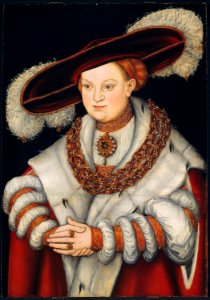 Lucas Cranach d.Ä. - Bildnis der Magdalene von Sachsen (Art Institute of Chicago)