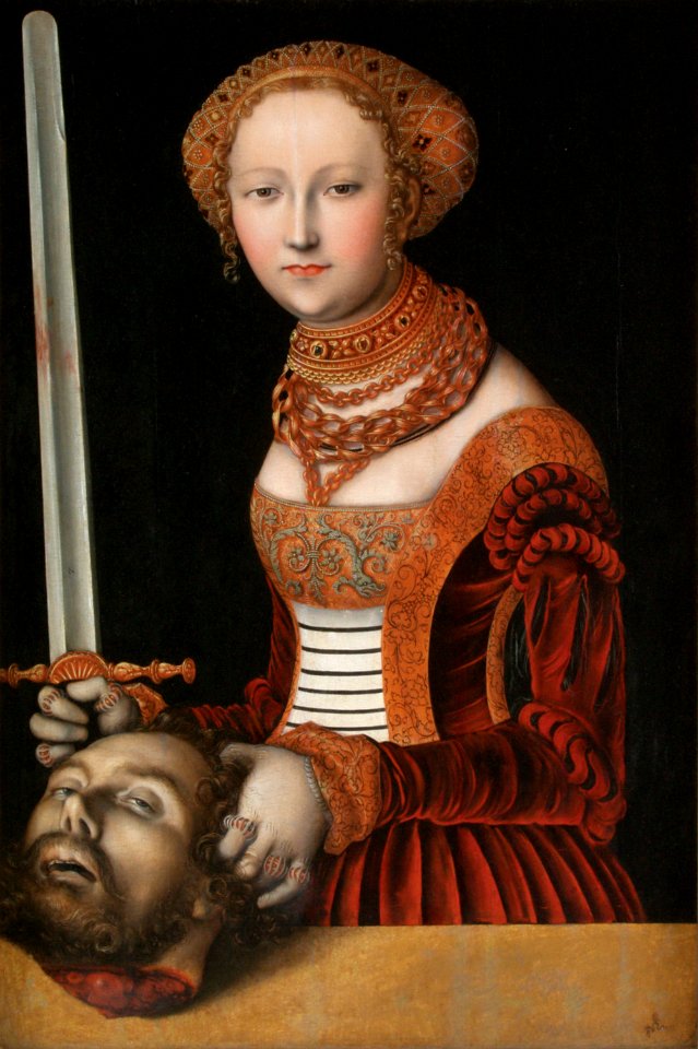 Lucas Cranach I - Judith con la cabeza de Holofernes