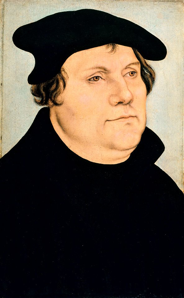 Lucas Cranach (I) workshop - Martin Luther - Gemäldegalerie Berlin