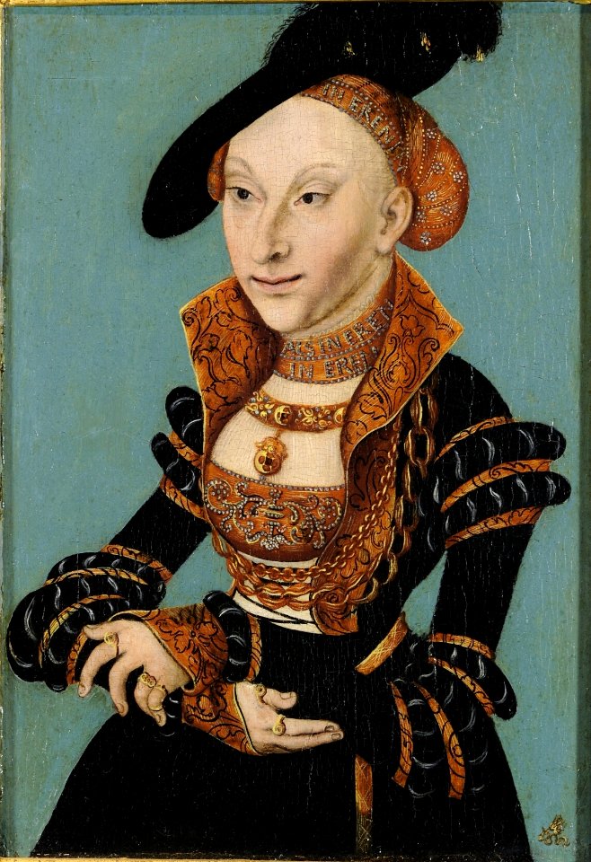Lucas Cranach d.Ä. - Sybille von Cleve (Veste Coburg)
