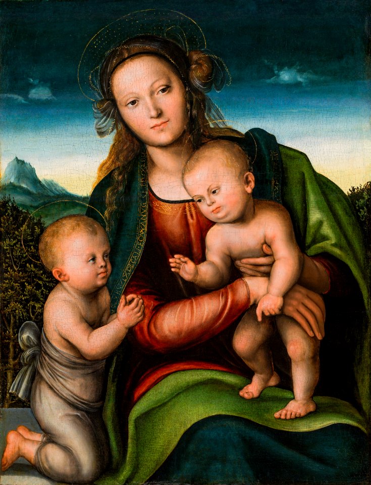 Lucas Cranach (I) - Madonna mit Kind und Johannesknaben (1512)