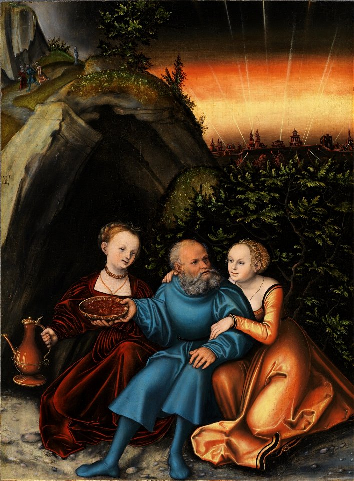 Lucas Cranach d.Ä. - Lot und seine Töchter (Alte Pinakothek)