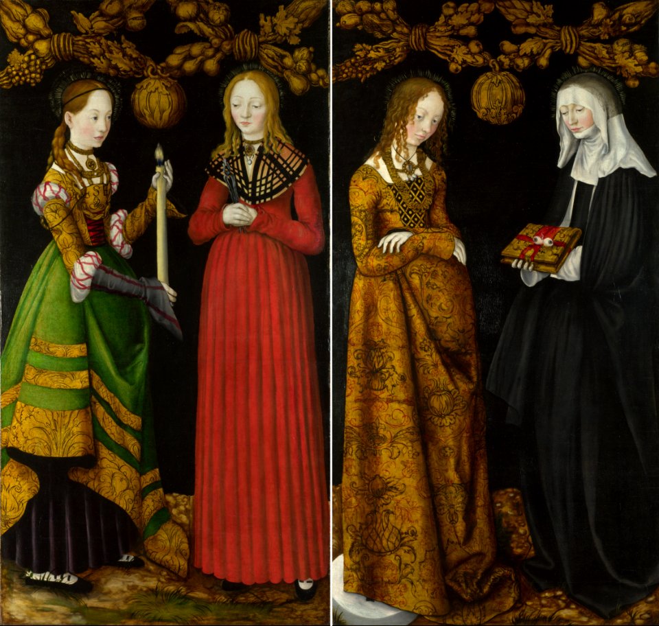 Lucas Cranach d.Ä. - Reverses of Shutters of the St Catherine Altarpiece in Dresden