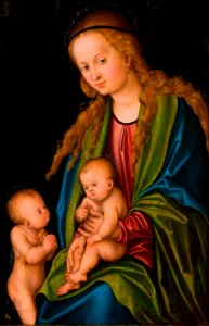 Lucas Cranach (I) - Madonna mit Kind und Johannesknaben (Bonnefantenmuseum)
