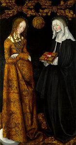 Lucas Cranach the Elder - Saints Christina and Ottilia - Google Art Project