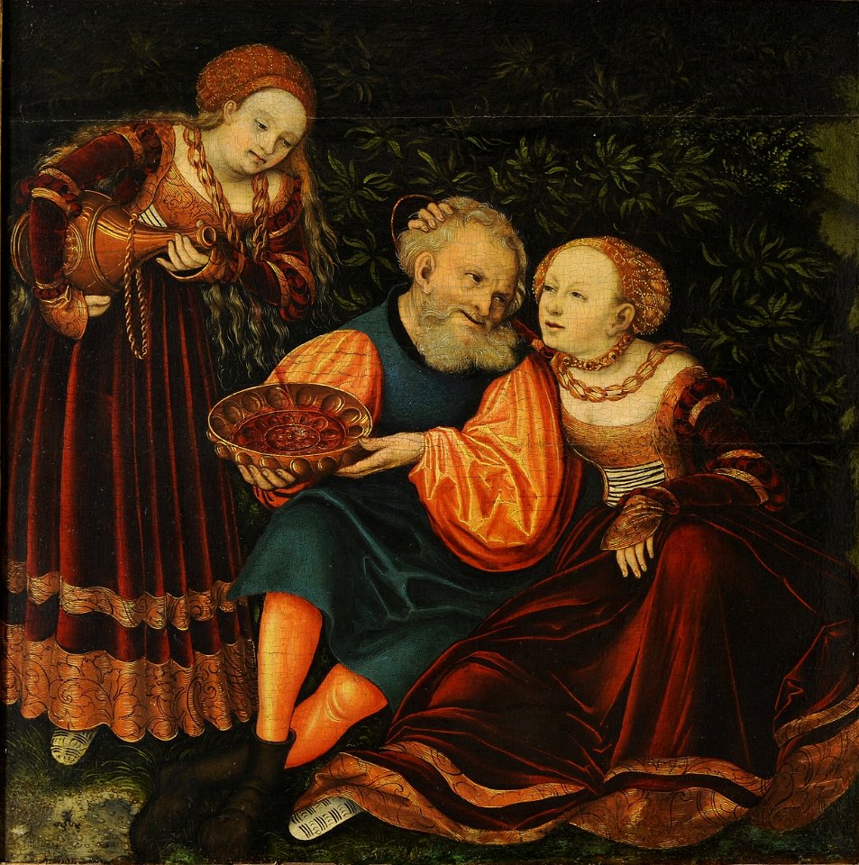 Lucas Cranach d.Ä. - Lot und seine Töchter (Veste Coburg)