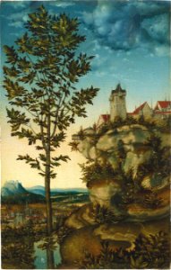 Lucas Cranach d.Ä. - Landschaft (Fragment). Free illustration for personal and commercial use.