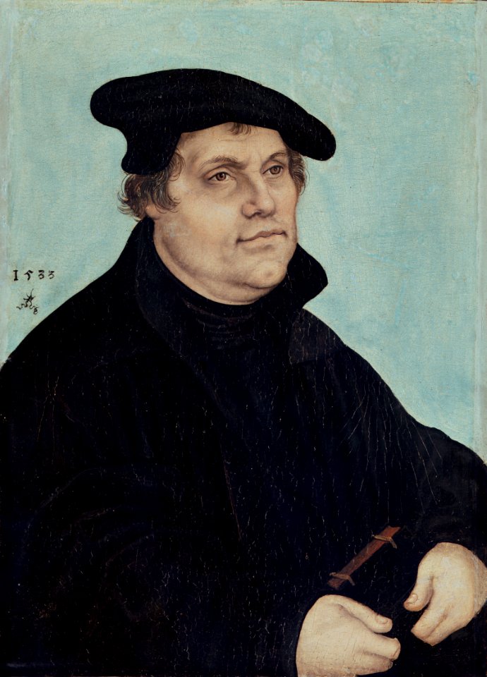 Lucas Cranach d.Ä. - Bildnis Martin Luthers (Herzog Anton Ulrich-Museum)