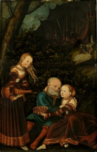 Lucas Cranach d.Ä. - Lot und seine Töchter (Staatsgalerie Aschaffenburg)