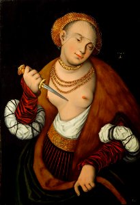 Lucas Cranach d.Ä. (Werkst.) - Lukrezia (1548)