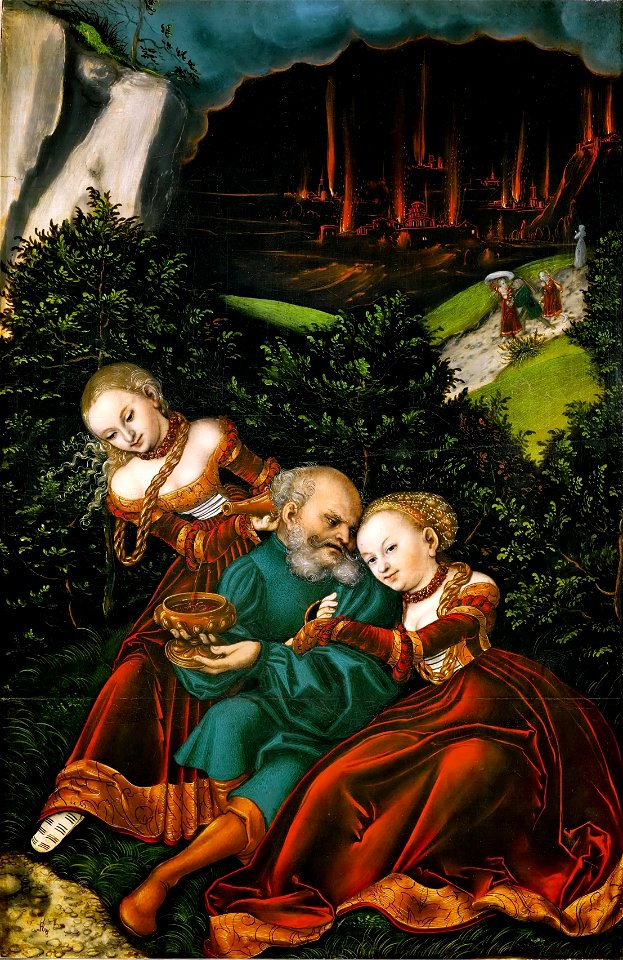 Lucas Cranach d.Ä. - Lot und seine Töchter (Kunsthistorisches Museum)