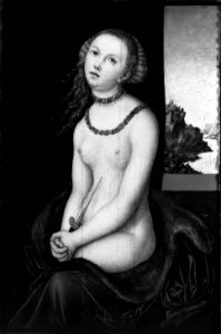 Brooklyn Museum - Lucretia - Lucas Cranach the Elder - overall - after treatment