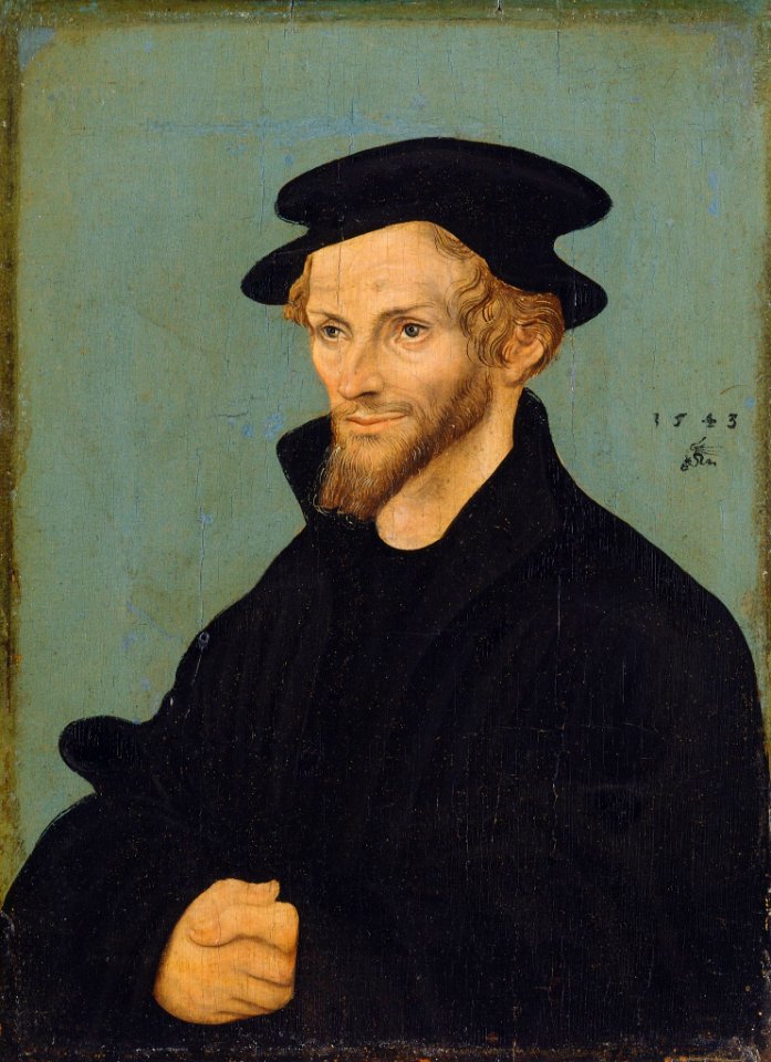 Portrait Of Philipp Melanchthon (1497–1560), By Lucas Cranach The Elder ...