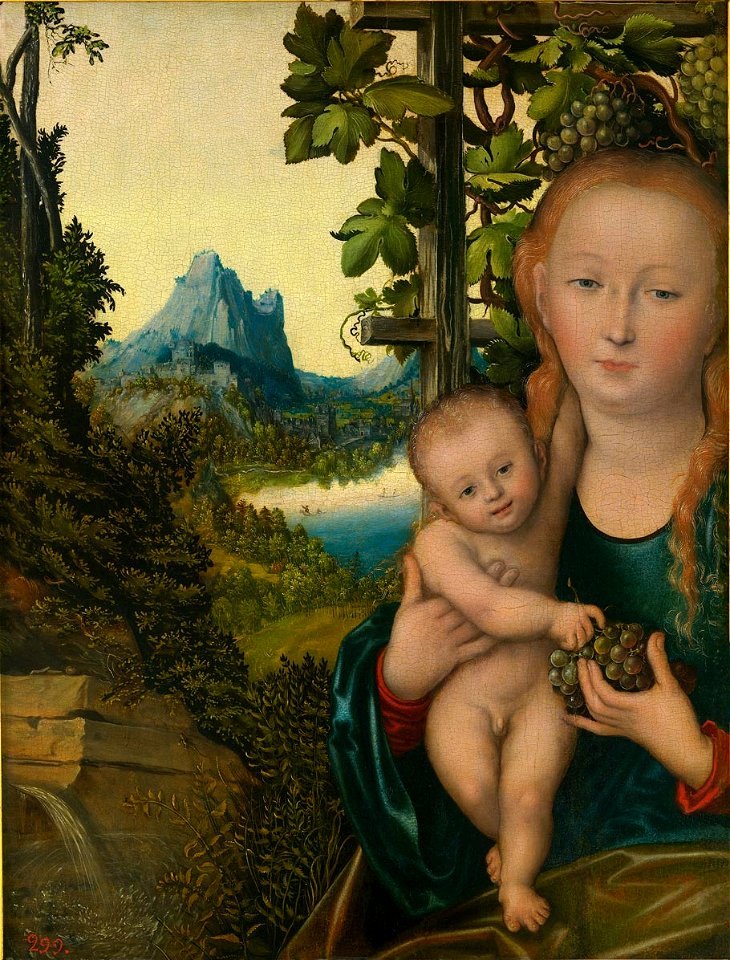 Lucas Cranach d.Ä. - Madonna mit Kind (ca.1520), Pushkin Museum