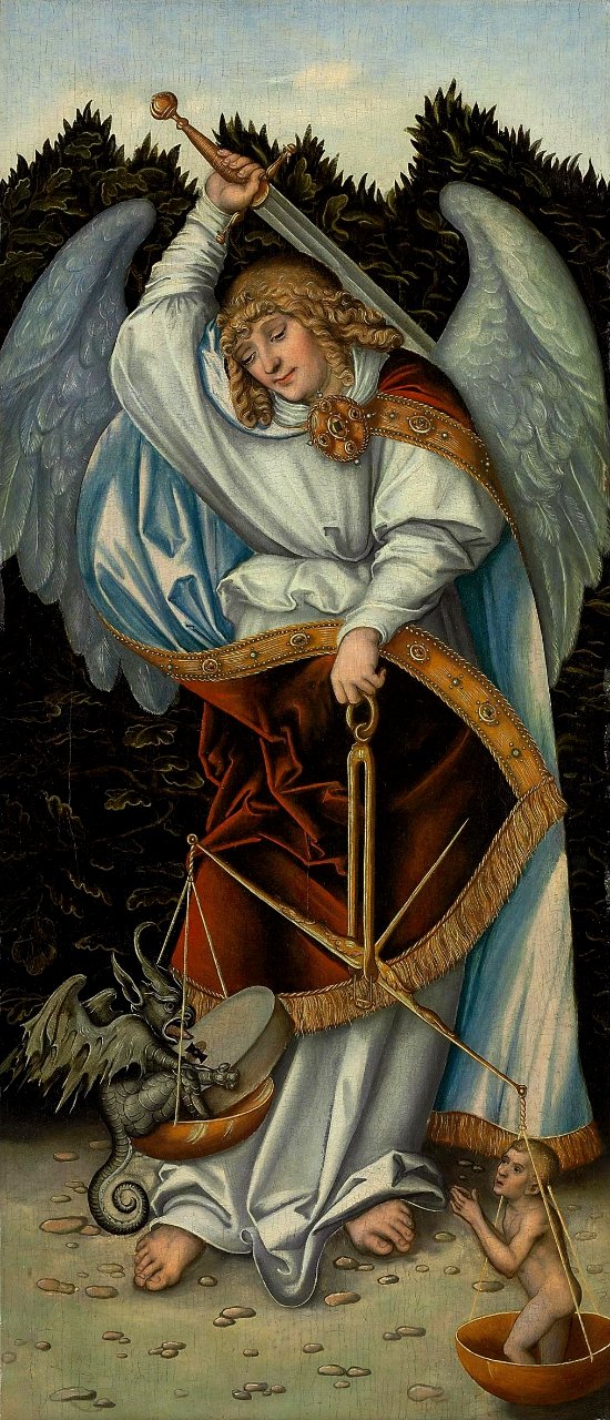 Lucas Cranach d.Ä. (Werkst.) - Erzengel Michael