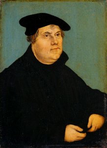 Portrait of Martin Luther (1483–1546), by Lucas Cranach the Elder - Gemäldegalerie Alte Meister, Kassel