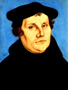 Lucas Cranach (I) workshop - Martin Luther (Uffizi)2. Free illustration for personal and commercial use.