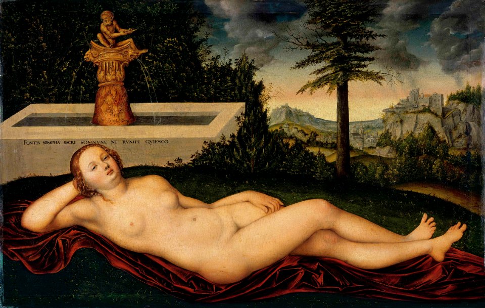 Lucas Cranach (I) - Liegende-Quellnymphe-1518