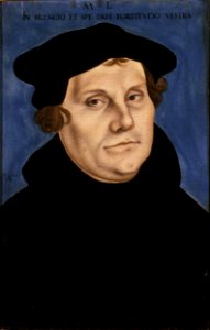 Lucas Cranach d.Ä. - Porträt des Martin Luther (Schlossmuseum Gotha). Free illustration for personal and commercial use.