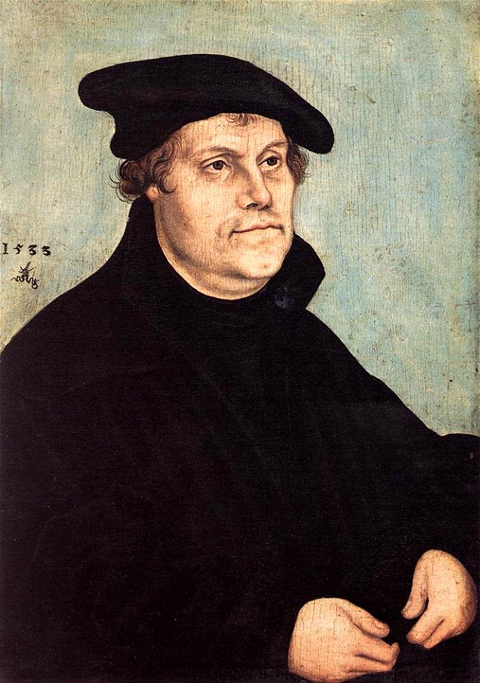 Lucas Cranach d. Ä. - Portrait of Martin Luther - WGA05703