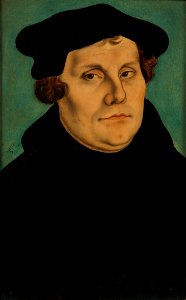 Portrait of Martin Luther (from diptych by Lucas Cranach the Elder) - Hessisches Landesmuseum Darmstadt