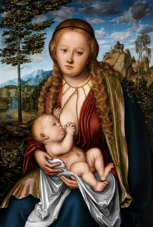 Lucas Cranach d.Ä. - Madonna mit Kind (Budapest)