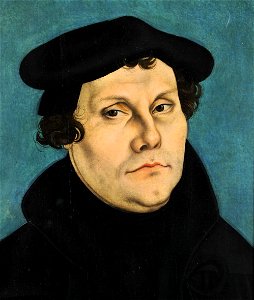 Lucas Cranach d.Ä. - Martin Luther, 1528 (Veste Coburg) (cropped). Free illustration for personal and commercial use.