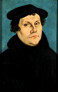 Lucas Cranach d.Ä. - Martin Luther, 1528 (Veste Coburg). Free illustration for personal and commercial use.