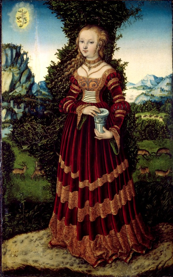 Lucas Cranach d.Ä. - Die heilige Maria Magdalena (Wallraf-Richartz-Museum)